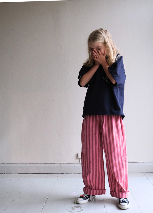 COTTON PANTS BERRY